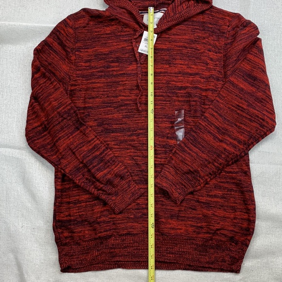 Sun + Stone Men's Solid Marled Hooded Sweater Size XL - Picture 4 of 9